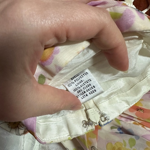 Jill Stuart Floral Draped Chiffon Strapless Micro Mini Or Tunic Top Dress 6 M - Picture 6 of 6